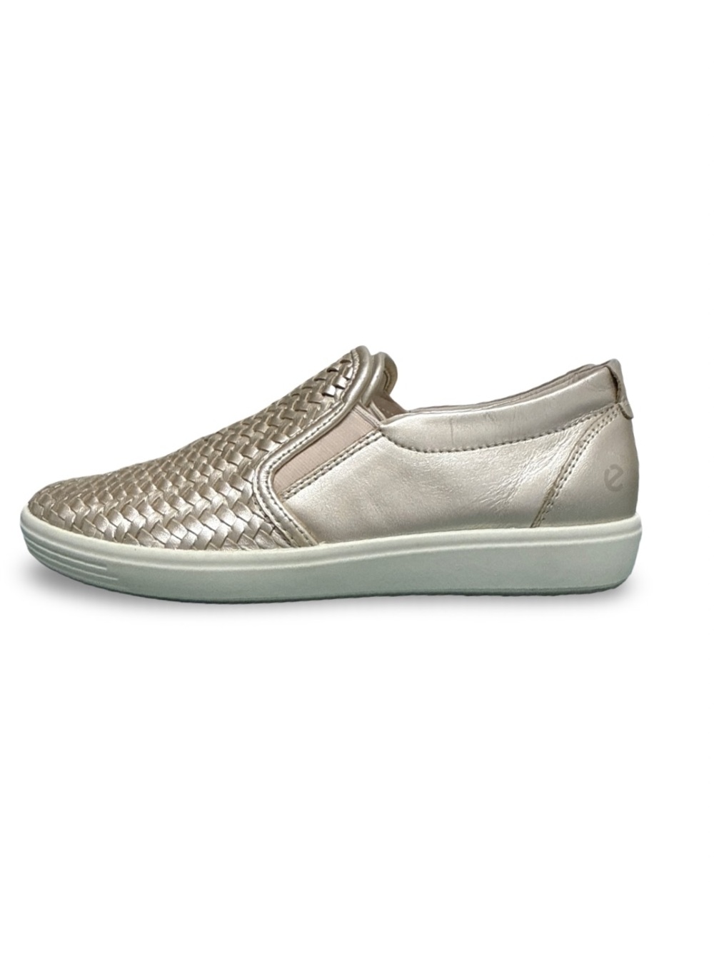 ECCO Soft 7 Women's Woven Leather Slip-On Women’s US 7-7.5, EU 38 Gold